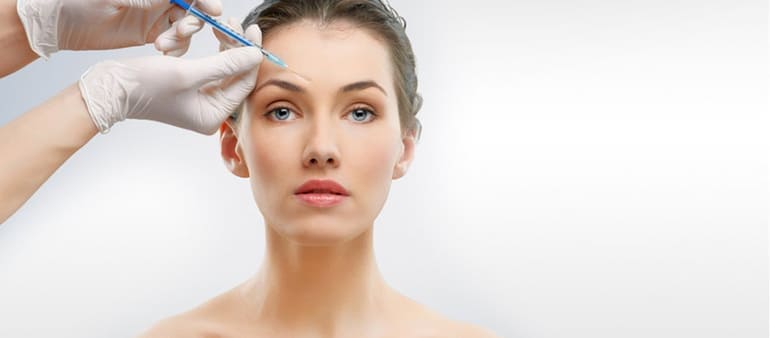 Facial botox treatment
